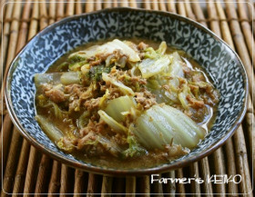 【農家のレシピ】さば缶de 白菜の味噌煮